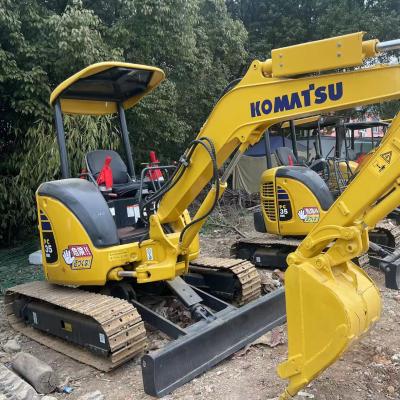 China Mini Japan Komatsu35 Gebrauchtbagger für den Innenbereich Gebrauchsgraber 3,5 Tonnen Gebrauchsgraber Japan zu verkaufen