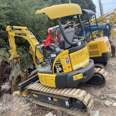 China niedriger Preis auf Lager Mini-Exkavator Komatsu PC20 ohne Kabine Bagger Japan Gebraucht Komatsu hydraulische Mini-Exkavator Crawler zu verkaufen