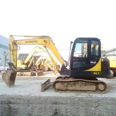 China 6 Ton Hyundai Used Wheel Excavators R60-7 Hyundai Used Excavator Crawler 60 for sale