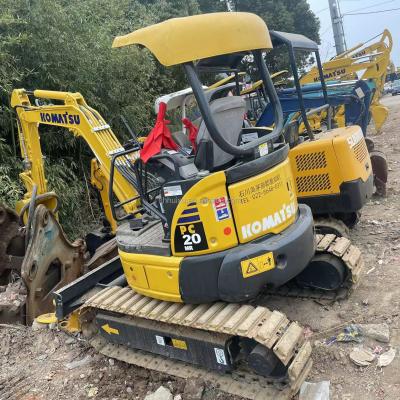 China Smallest mini excavator Komatsu PC20 without cab small digger used machinery mini the excav best excav crawler for sale