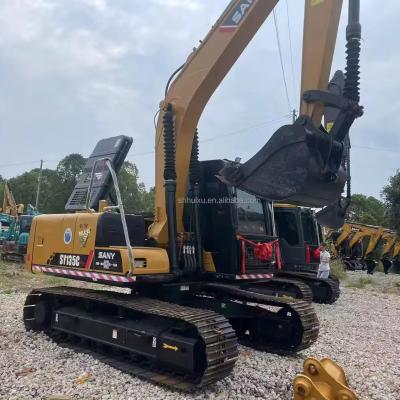 China Used Crawler Hydraulic Excavator Sany 135 China Brand EPA Certification Construction Machine for sale