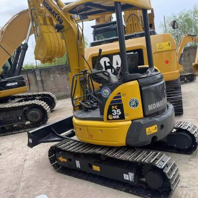 China Used Komatsu PC35MR mini  excavator construction machine mini crawler excavator used komatsupc35 hot sale for sale