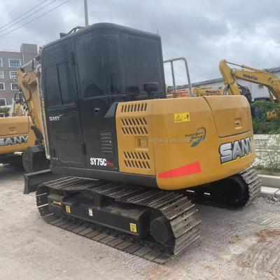 China 7500kg Used Sany Excavator Sany 75 SANY 75C Yellow for sale