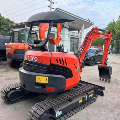 China 0.15m3 Bucket Red Color Mini Used Excavator Kubota U35 Second Hand Mini Excavator for sale