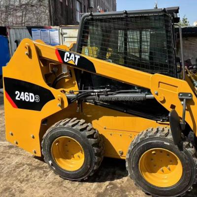 China Caterpillar 246D Skid Steer Gebruikte Cat 246C Skid Steer Loader Tweedehands Cat Loader machine Te koop