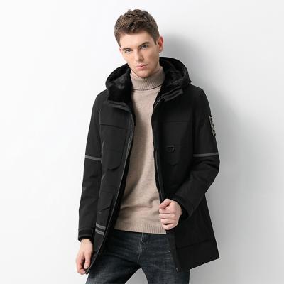 China Inner layer of breathable male mink with a hooded Parker for sale