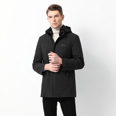 China Winter Men's Business Casual Wear Mink Inner Layer Mink Collar Parker Breathable Coat for sale