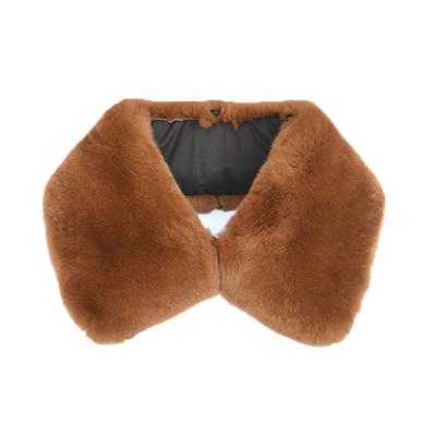 China Square Collar Factory Customized High-Grade Rex Rabbit Fur Collar For Parker Unisex Clothing Special Fur Collar Can Be Customized for sale