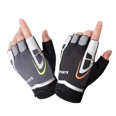 China Outdoor Sport Comfortable Wholesale Custom Made Bicycle Half Finger Gloves for sale