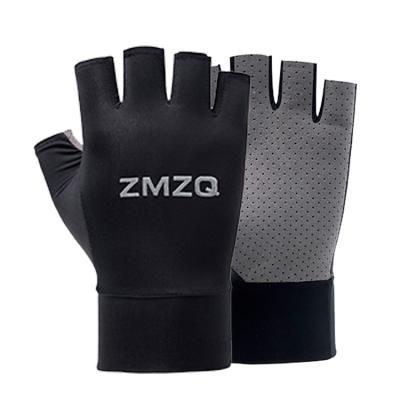 China Comfortable Men's And Women's General Purpose Ice Half Sleeve Half Finger Gloves For Outdoor Summer Sun Protection for sale