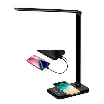 China Other Multifunctional Modern Smart Portable Adjustable Foldable Usb Radio Charging Desk Lamp Desk Foldable Table Reading Led Table Lamp for sale