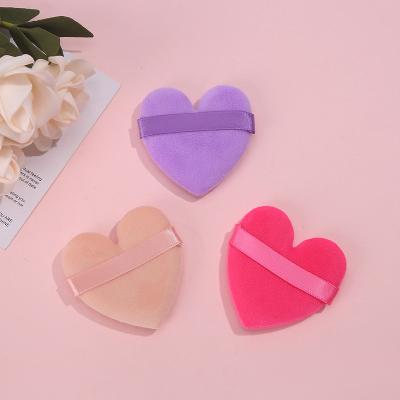 China Facial Beauty Makeup Sponge Puff The New Triangle Round Square Dry Makeup Loose Powder Cosmetic Mixed Puff 3pcs Set Double-Sided Velvet Foundation Makeup Puff for sale