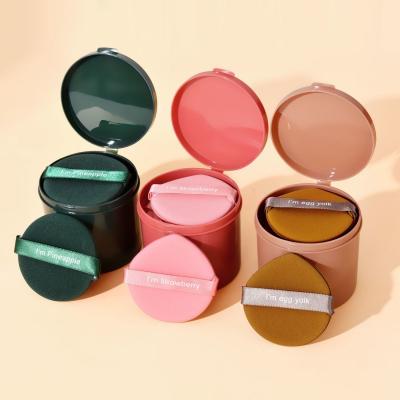 China Facial Beauty Makeup Sponge Low MOQ Makeup Sponge Cosmetic Foundation Cushion With Cup Packaging Powder Puff Beauty  Makeup Powder Puff for sale