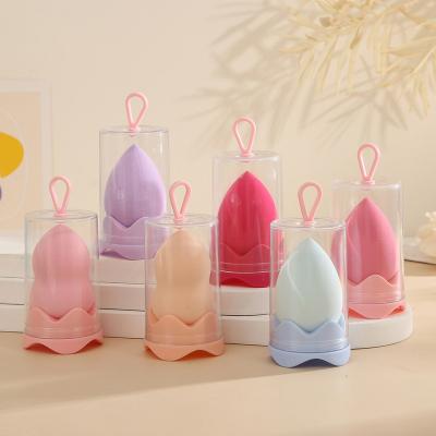 China Facial Beauty Makeup Sponge The New Portable Single Lotus Barrel Gourd or Tear drop-shaped Blender Beauty Egg Is Super Soft Wet and Dry Makeup Sponge for sale