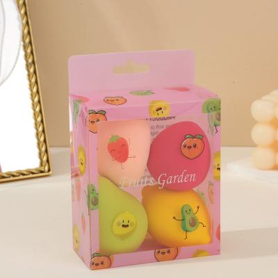 China Facial Beauty Makeup Sponge Hot-selling New Style Fruit Shape Makeup Powder Puff beauty cosmetics puff Latex free Makeup Set Fruit Makeup Sponge for sale