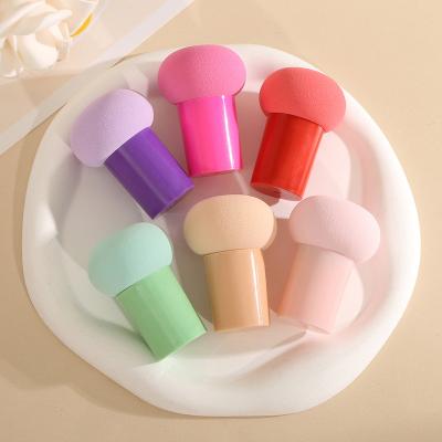 China Facial Beauty Makeup Sponge Hot Selling multicolour optional Both wet and dry Washable Makeup Tool Mushroom head Puff makeup sponge for sale