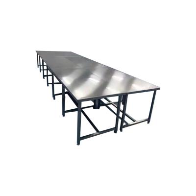 China Large Size Modern Customization Furniture Laboratory Steel Frame Workbench For Kitchen for sale