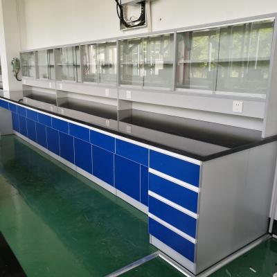 China Qi Shengyuan Modern Professional Hot Selling Modern Work Bench Lab Bench Wood Top for sale