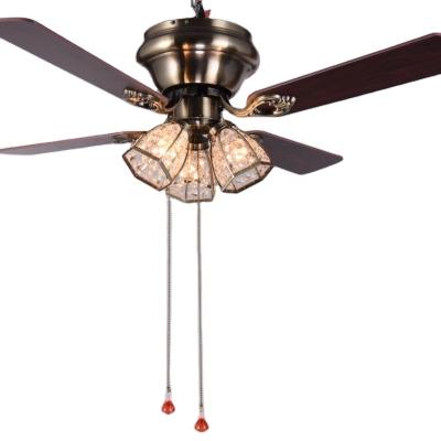 China Living Room Ceiling Fan Modern Wood Decorative Lighting Ceiling Fan Led Wood Ceiling Fan for sale