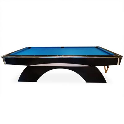 China Indoor Sports Game Table 8FT/9FT Option 3-Piece 25mm Slate Nine-Ball Game Pool Billiard Table for sale