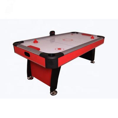 China Econmic / Luxury 84 Inch PVC Red Color Pneumatic Push Hockey Table , Durable Electronic Score Air Hockey Table for sale