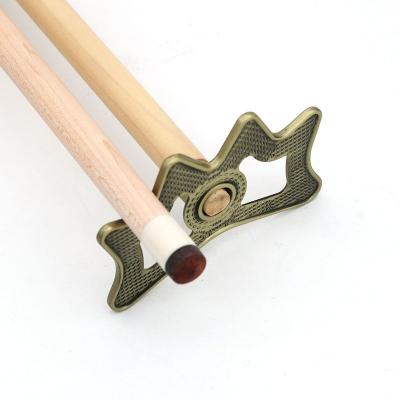 China Old-fashion metal style crown bronze billiard cue rack rest bridgehead for sale for sale