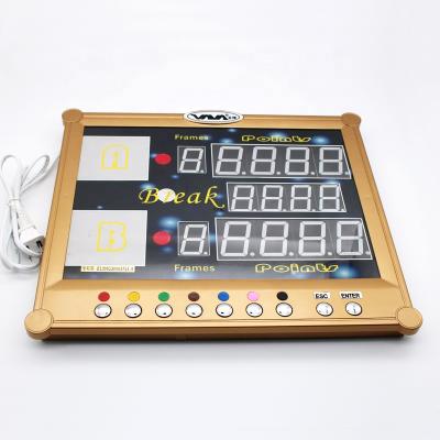 China Snooker Billiard and Pool Snooker Club Electronic Digital LED Scoreboard with Wireless Remote Control Accessories for sale