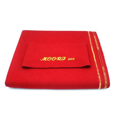 China Factory price 1.55m 8/9ft billiard smooth red pool table cloth for sale for sale