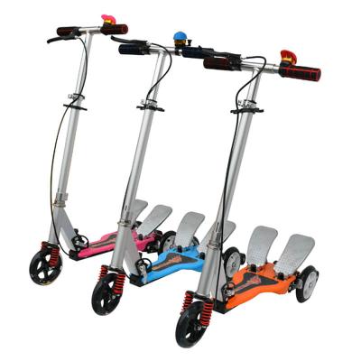 China Youth 3 Three Wheel Aluminum Double Pedal Operated Scooter for sale