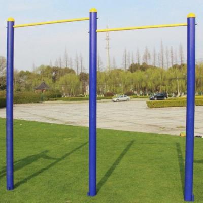 China Horizontal Bar Trainer Park Use Outdoor Two Uneven Metal Gymnastics Horizontal Bar for sale