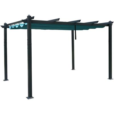 China Outdoor Aluminum Actitives Pergola With Outdoor Roof Gazebo BBQ Tent for sale