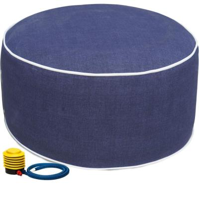 China Durable Outdoor Color Optional Inflatable Stool Pouf Round Stools for sale