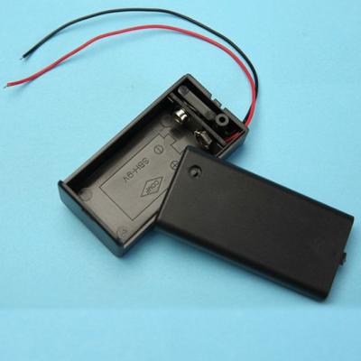 China 9v battery holder with on/off switch for 6F22 6LR61 9V battery holder for sale