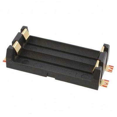 China Copper 2 AA SMT SMD /Phosphor Nylon Battery Holder With Gold Plated 14500 Battery Holder for sale