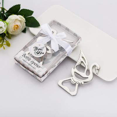 China Creative Zinc Alloy Gift Box Package Opener Beer Swan New-metal Party Favors Baby Shower Favors for sale