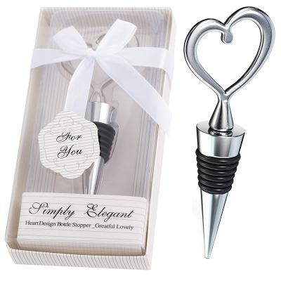 China Europe Wedding And Gifts Simply Elegant Chrome Heart Bottle Mouth Wedding Souvenirs for sale