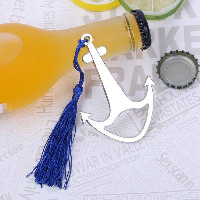 China Cute Zinc Alloy Boat Anchor Bottle Opener Wedding Baby Shower Favors Gift Party Supplies for sale