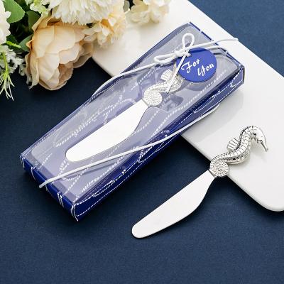 China Zinc Alloy Skeleton Hippocampus Butter Spreader Butter Knife Wedding Favor Guest Gift For Party Baby Shower Gift Favor for sale