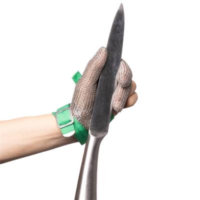 China Easy Closure Stainless Steel Wire Gloves OEM&Odm Anti-Cut Level 5 Hppe Work Chainsaw SL Gloves for sale