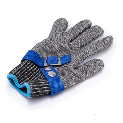 China Protect Level 5 New Designer Fashion Stainless Steel Wire Mesh Gloves Trendy Custom Welding Wire Gloves for sale