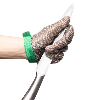 China Easy Closure China Factory Direct Sale Protection Safety Butcher Stainless Steel Hand Gloves Anti for sale