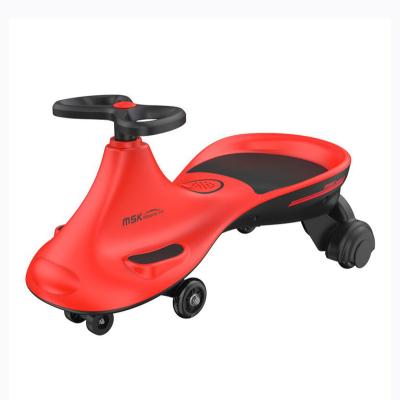 China Ride On Toy Factory New Plastic PU Wheel Swing Car With Music Mini Baby Walking Car for sale