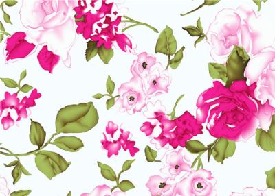 China Beautiful Floral Cotton Print Fabric By The Yard 60*60 90*88 for sale