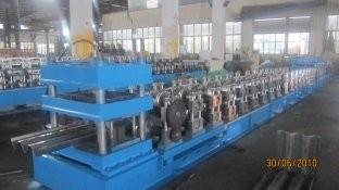 China 45kw Main Motor Power GuardRail Roll Forming Machine with Electric Control Cabinet for sale