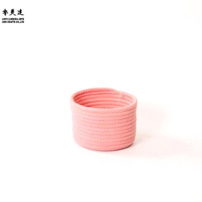 China Viable Cheap Price Knock Down Cotton Rope Basket Laundry Storage Baskets For Sale for sale