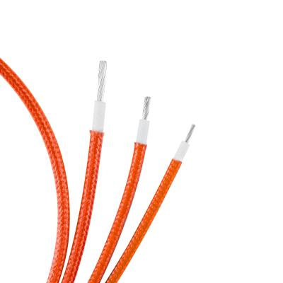 China Orange Braided Tinned Copper Speaker Wire , 10 Awg Electrical Wire UL3075 for sale