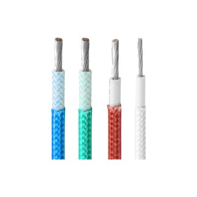 中国 VDE H05SJ-K Silicone Insulated Wires Fiber Glass High Rated Voltage Resistant 販売のため