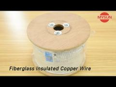 Braid Silicone Fiberglass Insulated Copper Wire 600V 150C UL 3068