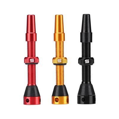 China Bicycle Vacuum Air Nozzle Aluminum Alloy Valve Core 40 44mm Tubeless French FV Beak CNT1023 for sale