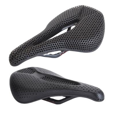 China Ultralight Full Carbon Motion 3D Motion Fiber Bicycle Saddle MTB Road Bike Mountain Bicycle Seat Cushion Breathable for sale